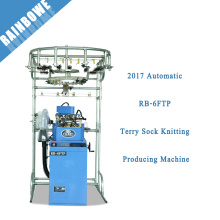 2017 automatique RB-6FTP informatisé terry &amp; plain chaussettes de coton fait machine à tricoter